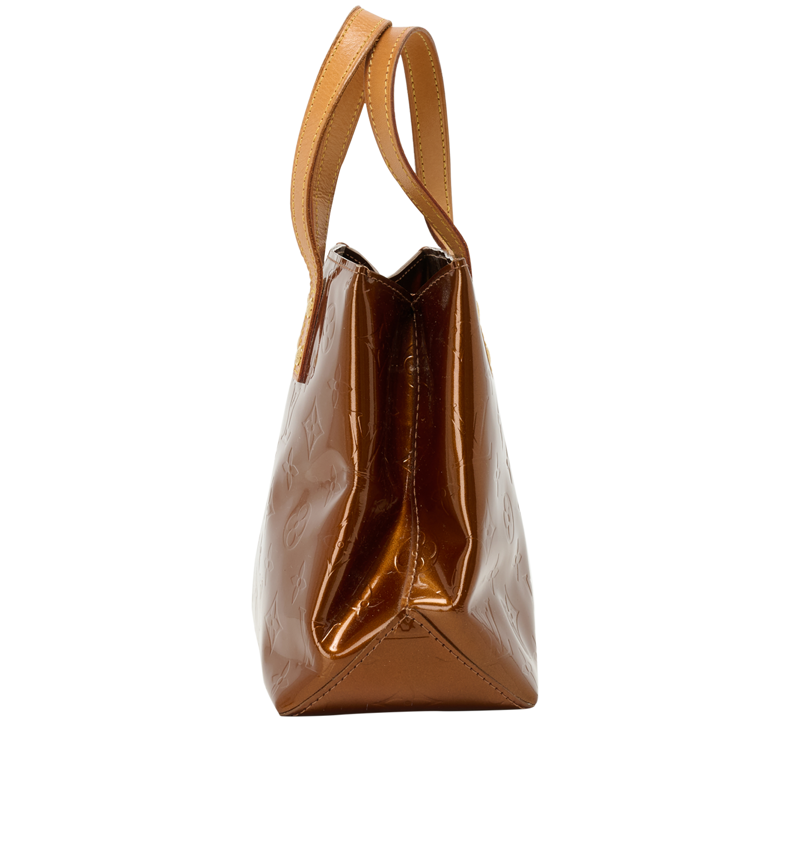 Reade PM, &pound;350, Handbags, Brown, Patent Leather, Bottom view